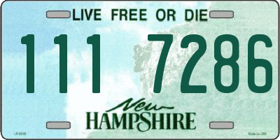 NH license plate 1117286