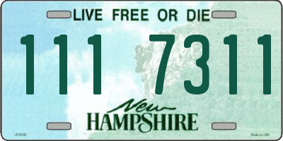 NH license plate 1117311