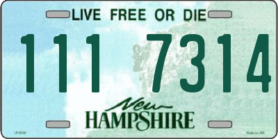NH license plate 1117314