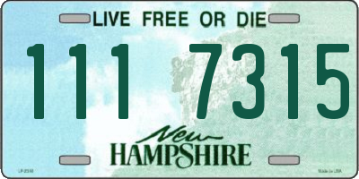 NH license plate 1117315