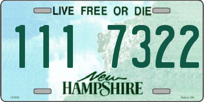 NH license plate 1117322