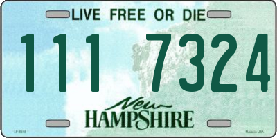 NH license plate 1117324