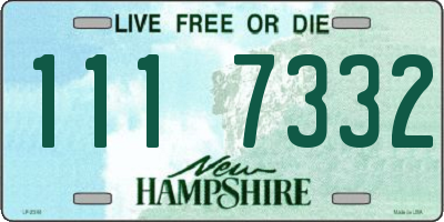NH license plate 1117332