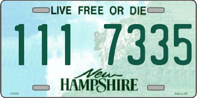 NH license plate 1117335