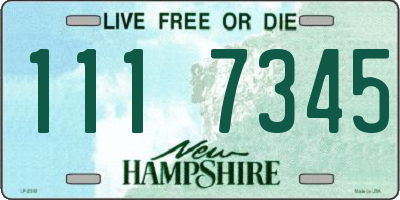NH license plate 1117345
