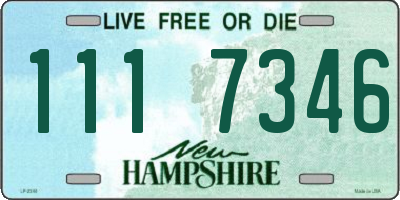 NH license plate 1117346
