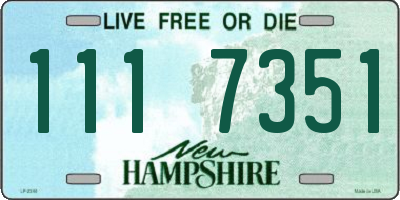 NH license plate 1117351