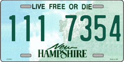 NH license plate 1117354
