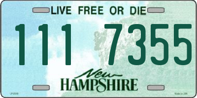 NH license plate 1117355