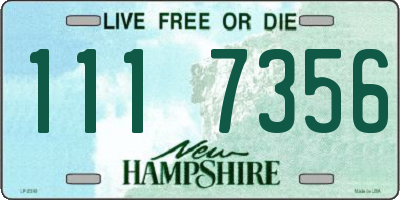 NH license plate 1117356