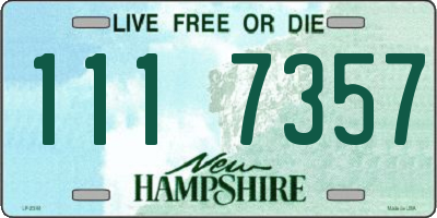 NH license plate 1117357