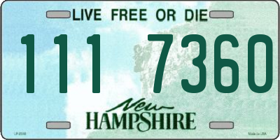 NH license plate 1117360