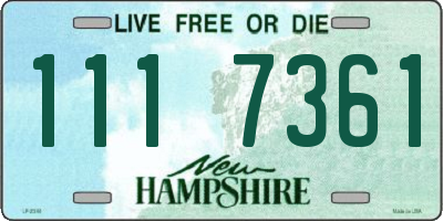 NH license plate 1117361