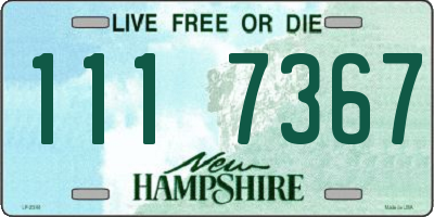 NH license plate 1117367