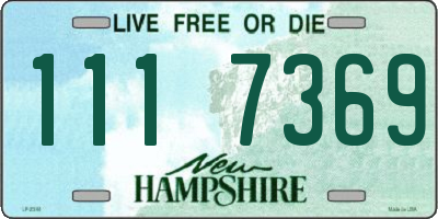 NH license plate 1117369