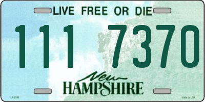 NH license plate 1117370