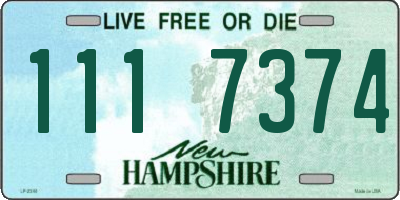 NH license plate 1117374