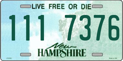 NH license plate 1117376