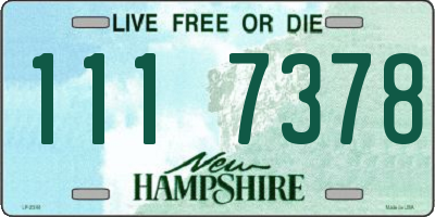 NH license plate 1117378