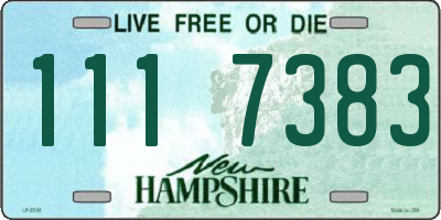 NH license plate 1117383