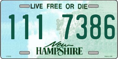 NH license plate 1117386