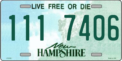 NH license plate 1117406