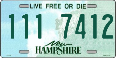 NH license plate 1117412