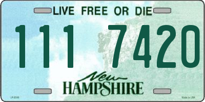 NH license plate 1117420