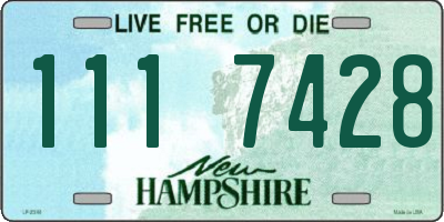 NH license plate 1117428