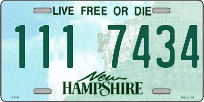 NH license plate 1117434