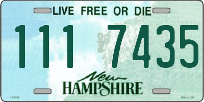 NH license plate 1117435