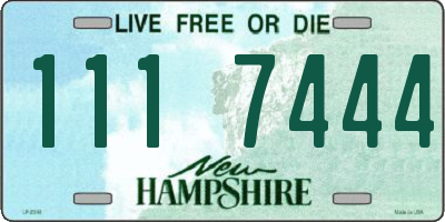 NH license plate 1117444