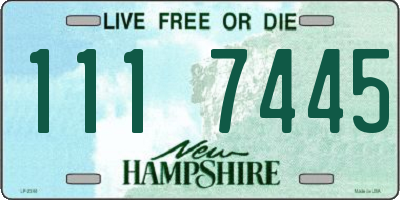 NH license plate 1117445