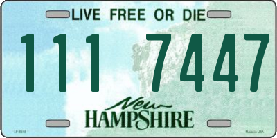 NH license plate 1117447