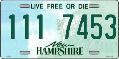 NH license plate 1117453