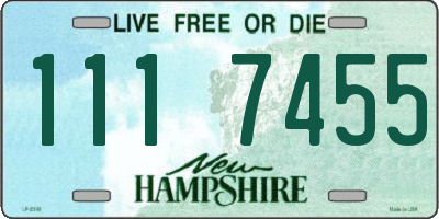 NH license plate 1117455