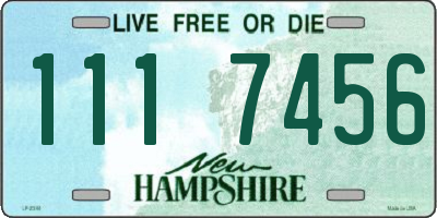 NH license plate 1117456