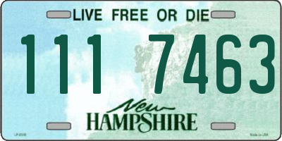 NH license plate 1117463