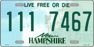 NH license plate 1117467