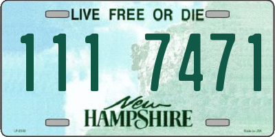 NH license plate 1117471