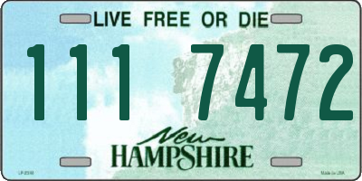 NH license plate 1117472