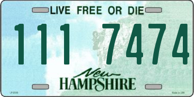 NH license plate 1117474