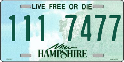 NH license plate 1117477