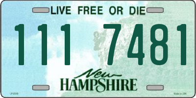 NH license plate 1117481