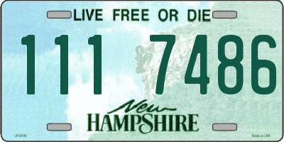 NH license plate 1117486