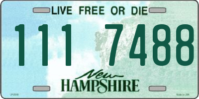 NH license plate 1117488
