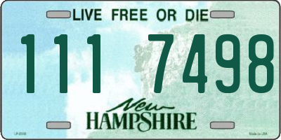 NH license plate 1117498