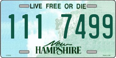 NH license plate 1117499