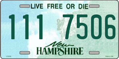 NH license plate 1117506
