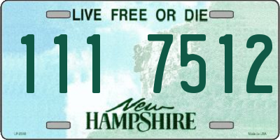 NH license plate 1117512